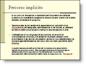 percorso implicito