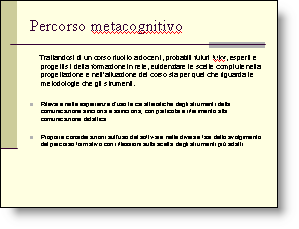 percorso metacognitivo